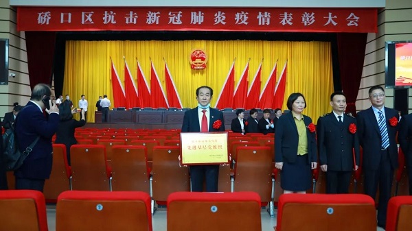 武汉仁爱医院荣获硚口区先进下层党组织表扬